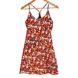 Outdoor Voices Exercise Dress Paprika Blooms Retro Sporty Active Sundress Size M